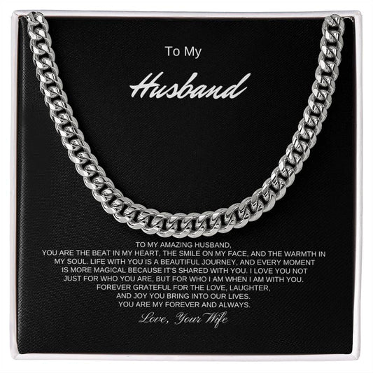 To My Husband - Cuban Link Chain