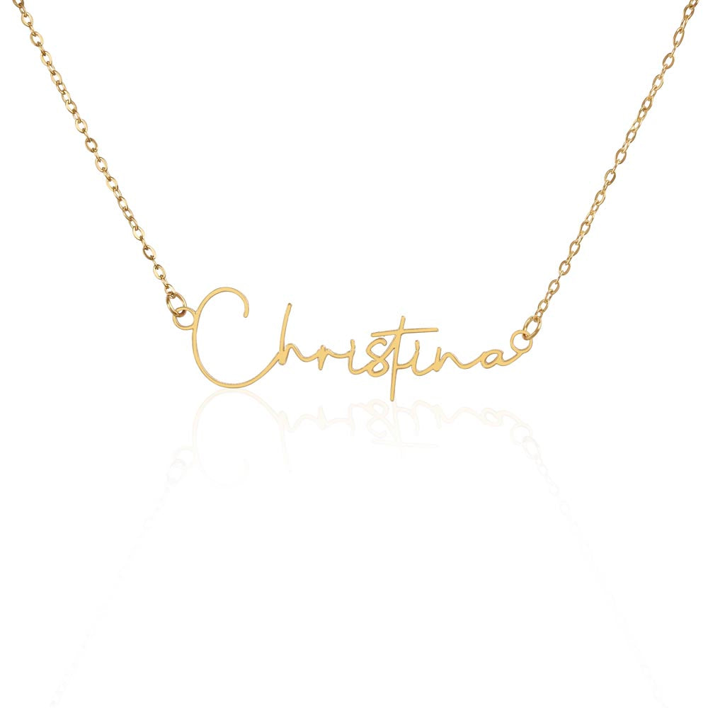 Signature  Personalized Name Necklace