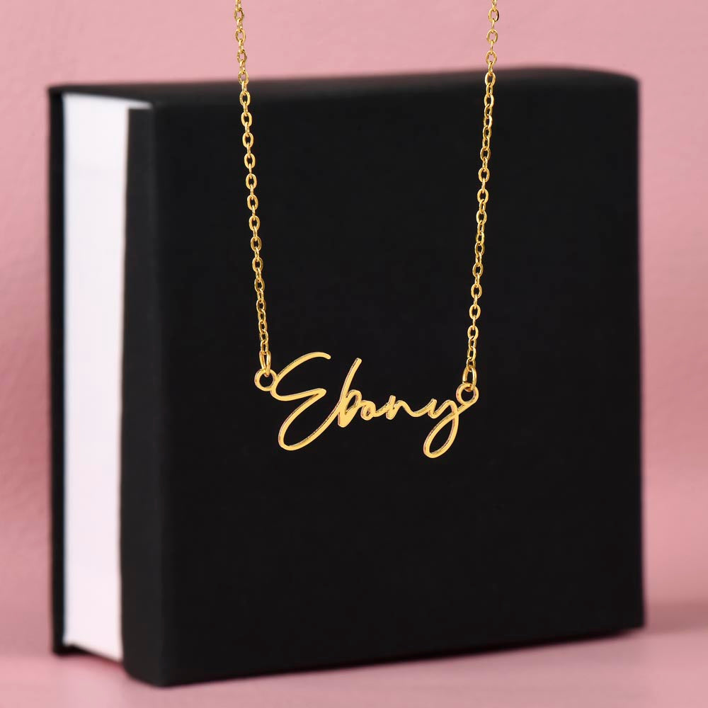 Signature  Personalized Name Necklace