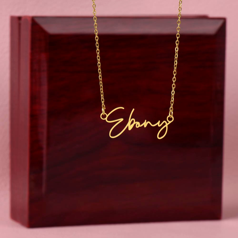 Signature  Personalized Name Necklace