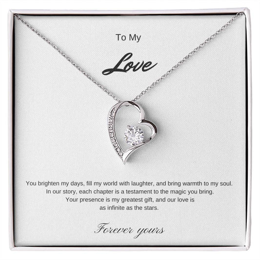 To My Girlfriend | Forever Love Necklace