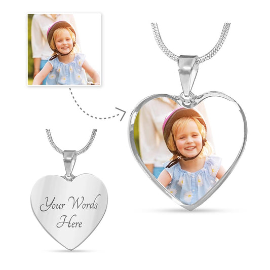 Personalized Picture Necklace for Mom, Grandmother, Wife, Daughter, Niece